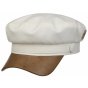 White Cotton Peabody Marine Cap UPF 40+ - Stetson