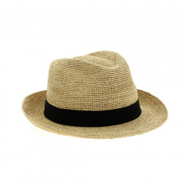 Trilby Sylvain Raphia Hat Made in France Natural - Traclet