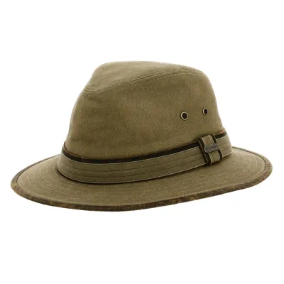 Aukland taupe hiking hat UPF 50+ - fabric hat Reference: 19728 | Chapellerie Traclet