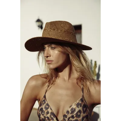 Light Brown Paper Straw Traveller Arday Hat - Barts Reference: 19729 | Traclet Hat Shop