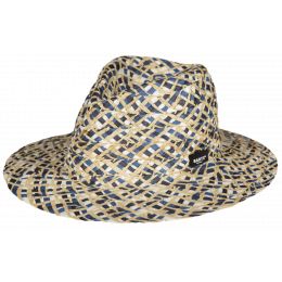 Traveller Birra Straw Hat Blue & Beige Paper - Barts