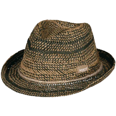 Anjar Paper Straw Trilby Hat Beige & Khaki - Barts Reference: 19741| Traclet Hat Shop