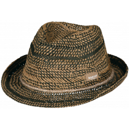 Anjar Paper Straw Trilby Hat Beige & Khaki - Barts