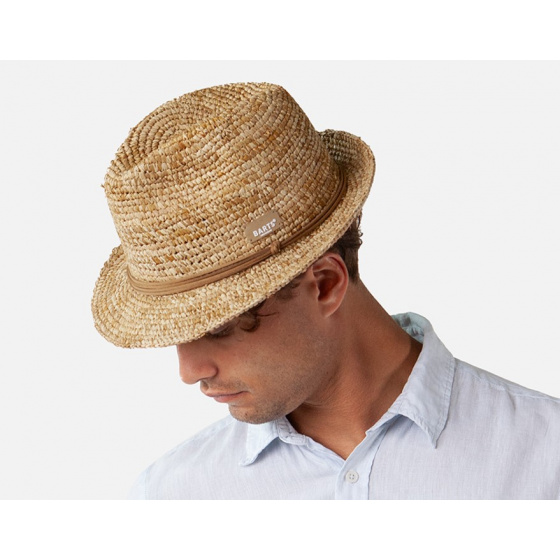 Natural Straw Orchilla Trilby Hat - Barts