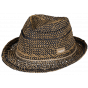 Trilby Anjar Hat Paper Straw Beige & Blue - Barts