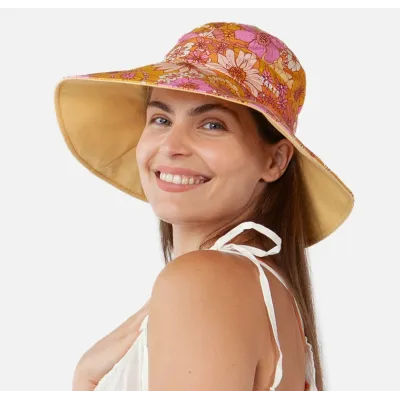 Capeline Femme Fleurs Coton Hamuty - Barts