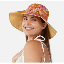 Women's Cotton Flower Wide Brim Hat Hamuty - Barts