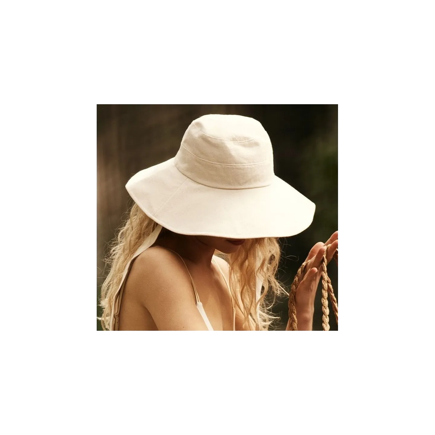 Women's Hamuty Cotton Wide Brim Hat Cream - Barts  Reference: 19767| Traclet Hat Shop