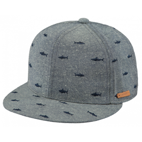 Casquette Enfant Snapback Pauk Requins Coton Bleue - Barts Casquette Enfant Snapback Pauk Requins Coton Bleue - Barts