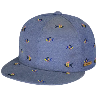 Kids Snapback Cap Pauk Fish Cotton Blue - Barts Reference: 19772| Chapellerie Traclet