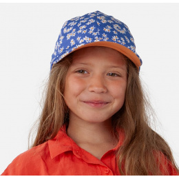 Kids Wuppy Blue Cotton Cap - Barts