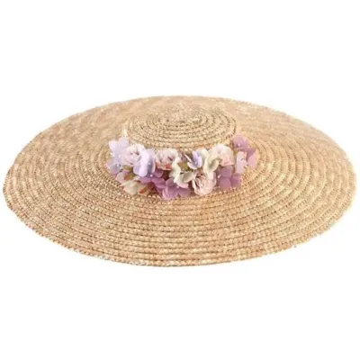 Chapeau Provençal Malva Paille Naturelle - Traclet