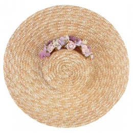 Provencal Hat Malva Natural Straw - Traclet
