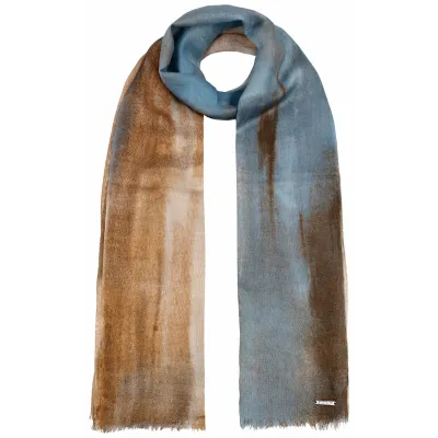 Brown & Blue Stetson Summer Limerick Cheche Scarf Reference: 19804| Traclet Hatters