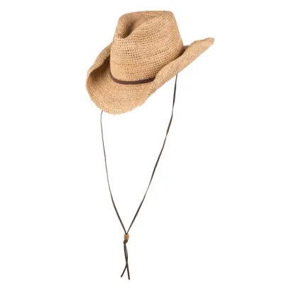 Chapeau CowBoy Indy Paille Raphia - Scippis