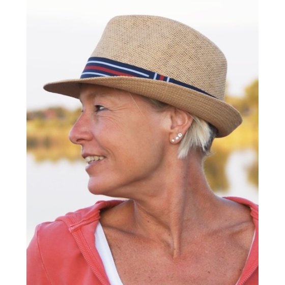 Nardo Paper Straw Trilby Hat Beige - Scippis