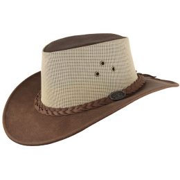 Brown Leather Darwin Traveller Hat - Scippis