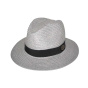 Pana-Mate Natural Fiber Fedora Hat light grey