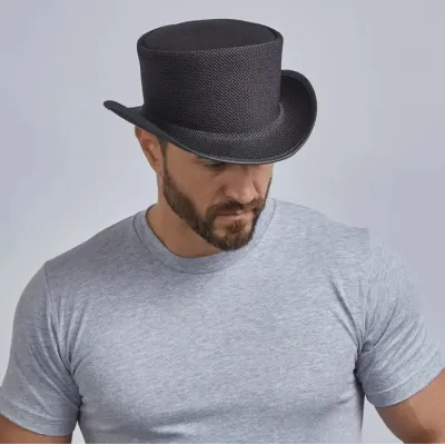 Black Rogue Mesh Top Hat - American Hat ref 19834 traclet hat shop