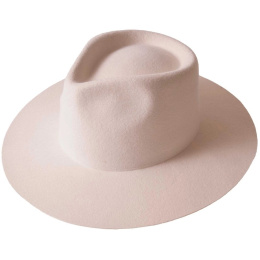 Cream Felt Fedora Rancher Hat - American Hat