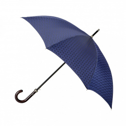Parapluie Canne Femme Beige Finition Marinière - Piganiol