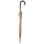 Women's Beige Walking Umbrella with Sailor Finish - Piganiol