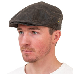 Flat Cap Dubliner Oiled Cotton Brown - Hatman
