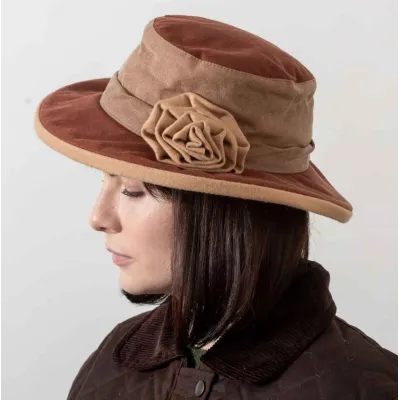 Grace Waterproof Oiled Cotton Hat - Hatman ref 19860 traclet hat shop