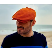 Casquette Huit Côtes Coton Brique - le Chapoté Paris