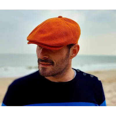 Eight-Panel Cotton Brick Cap - Le Chapoté Paris Reference: 19877 | Traclet Hat Shop