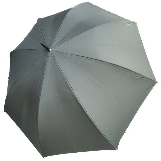 Parapluie Canne Long Semi Automatique noir a motif cœur - Esprit