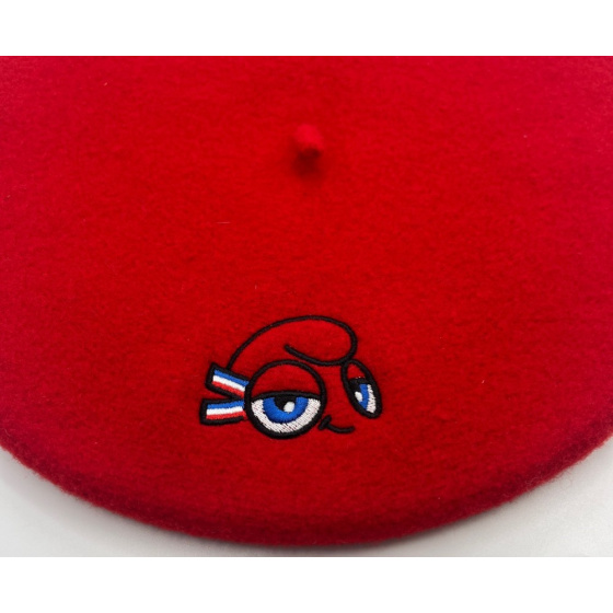 Official Paris 2024 Red Mascot Beret - Le Béret Français Official Paris 2024 Red Mascot Beret - Le Béret Français