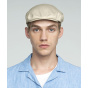 Flat Washed Cotton Cap Beige - Kangol