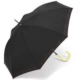 copy of umbrella cane alumiun/steel pvc transparent manual opening pvc black