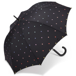 Parapluie Canne Long Sweetheart Noir - Esprit