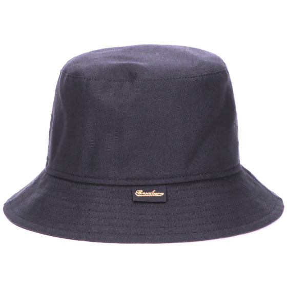 Navy Linen Alessandro Bucket Hat - Borsalino