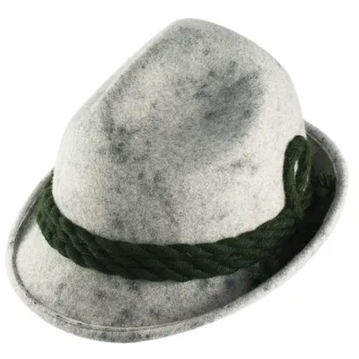 Chapeau Tyrolien Gris Chiné - Chapeau Dreispitz