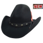 Western Hat Burn The Breeze Black - Montecarlo Bullhide