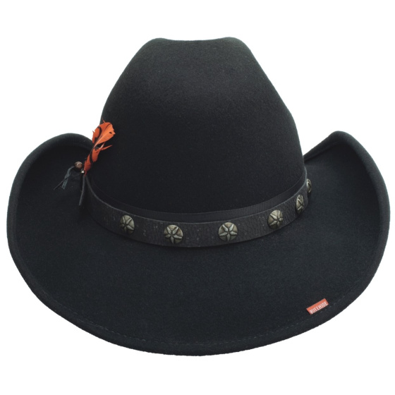 Chapeau Western Burn The Breeze Noir - Montecarlo Bullhide