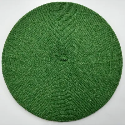 Summer Cotton Silk & Linen Beret Cactus Green - Le Béret Français Reference: 19969| Chapellerie Traclet