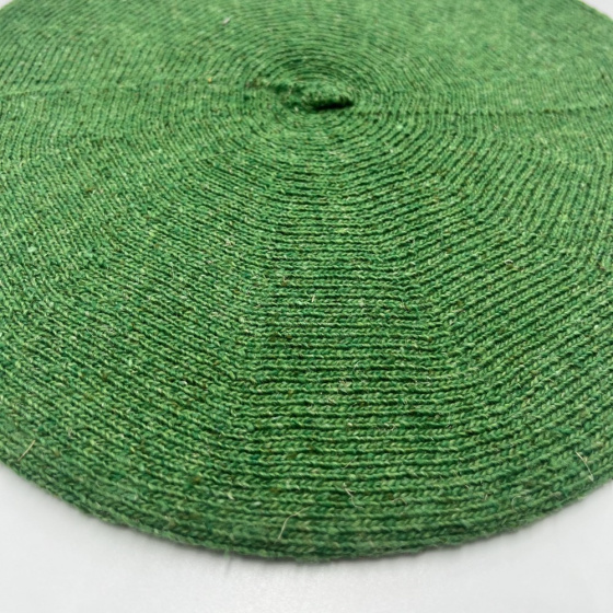 Summer Cotton Silk & Linen Beret Cactus Green - Le Béret Français Summer Cotton Silk & Linen Beret Cactus Green - Le Béret Français