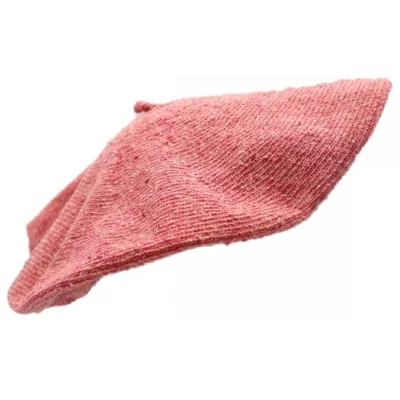 Summer Cotton Silk & Linen Beret in Blush Pink - Le Béret Français Reference: 19972| Chapellerie Traclet