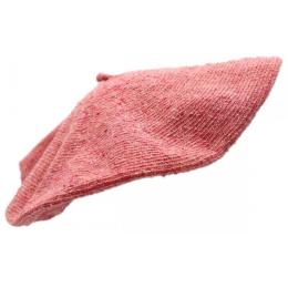 Summer Cotton Silk & Linen Beret in Blush Pink - Le Béret Français