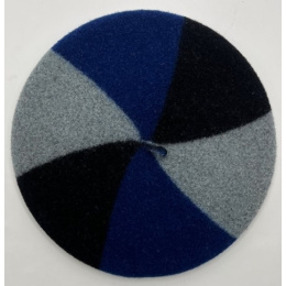 Children's Blue, Black & Gray Trio Beret - Le Béret Français