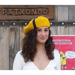 Classic Mustard Yellow Ribbons Beret - Le Béret Français
