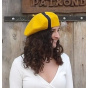 Classic Mustard Yellow Ribbons Beret - Le Béret Français
