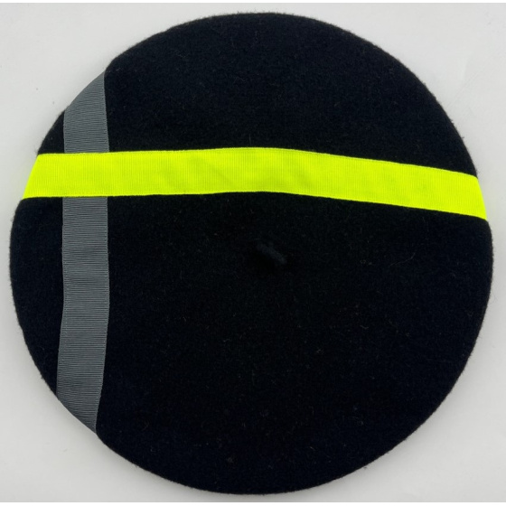 Classic Black Beret with Ribbons - Le Béret Français