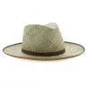 Natural straw garden hat made in France