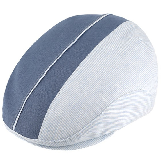 Casquette Plate Giovanni Lin Bleues - Traclet