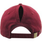 Women's Ponytail Baseball Cap Burgundy - Traclet